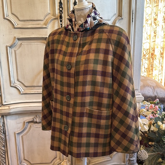 VALENTINO COLLECTIBLE Jacket, Gorgeous VINTAGE, Print Lining. ITALY 1980’s. - Picture 5 of 9